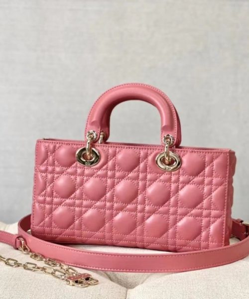 1:1 Replica Christian Dior Lady D-Joy Bag Pink, For Women Women's Handbags, 26cm CD