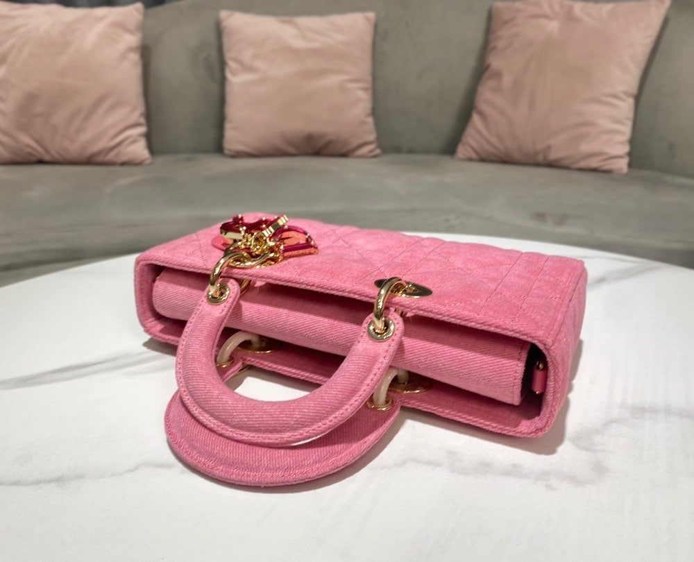 1:1 Replica Christian Dior Lady D-Joy Bag Pink, For Women Women’s Handbags 26cm/10in CD M0540WTJA_M929
