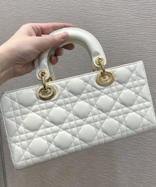 1:1 Replica Christian Dior Lady D-Joy Bag, White, For Women Women's Handbags, 26cm CD