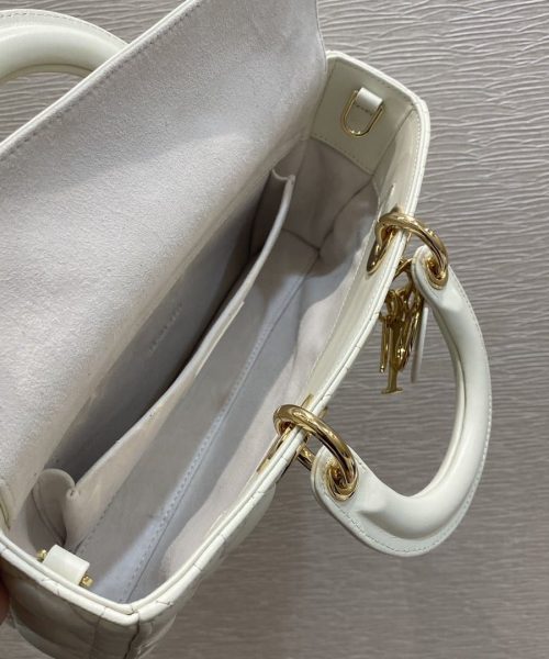 1:1 Replica Christian Dior Lady D-Joy Bag, White, For Women Women's Handbags, 26cm CD