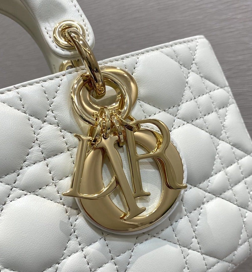 1:1 Replica Christian Dior Lady D-Joy Bag, White, For Women Women's Handbags, 26cm CD