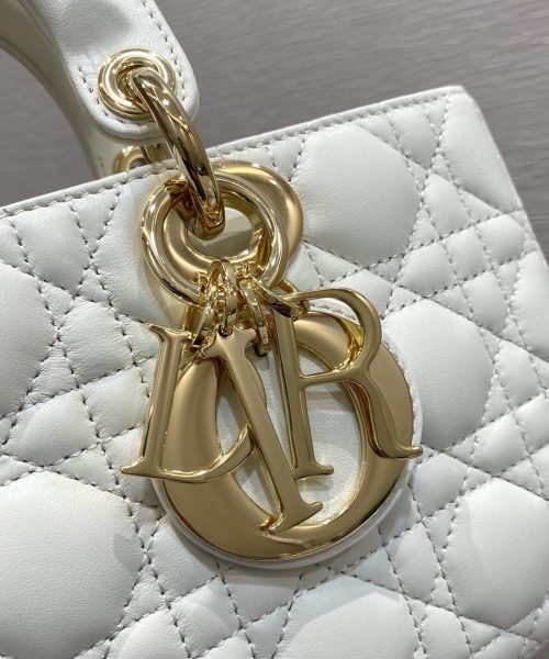 1:1 Replica Christian Dior Lady D-Joy Bag, White, For Women Women's Handbags, 26cm CD