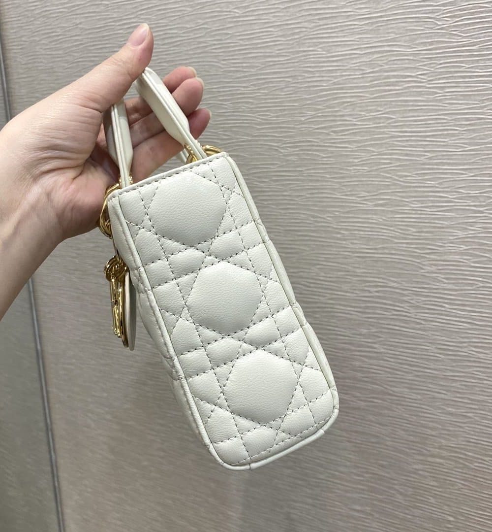1:1 Replica Christian Dior Lady D-Joy Bag, White, For Women Women's Handbags, 26cm CD