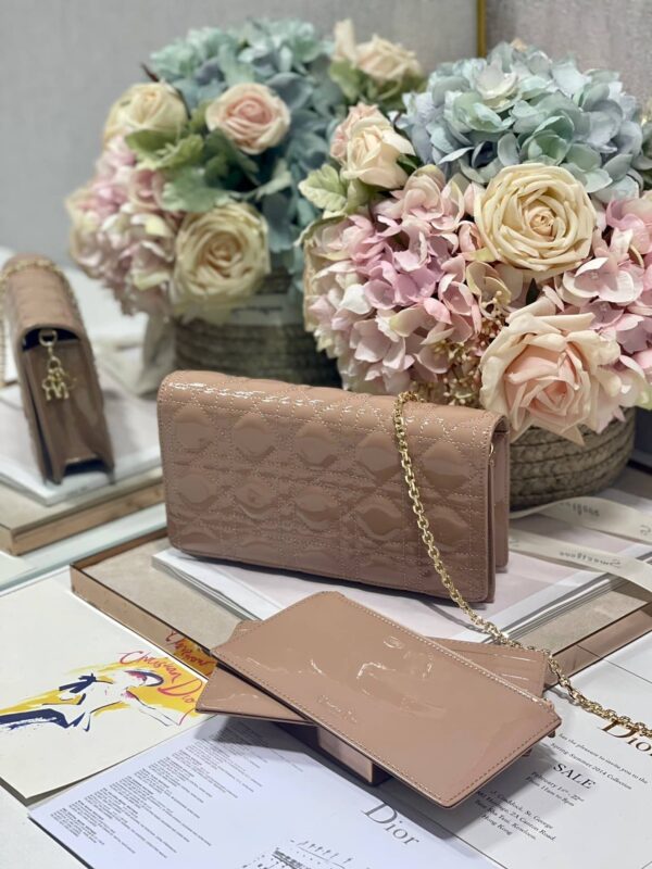 1:1 Replica Christian Dior Lady Dior Pouch Beige, For Women, Women’s Handbags 8.5in/21.5cm CD S0204OVRB_M45M