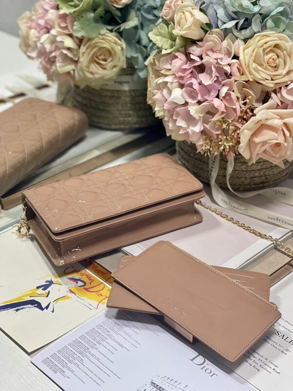 1:1 Replica Christian Dior Lady Dior Pouch Beige, For Women, Women’s Handbags 8.5in/21.5cm CD S0204OVRB_M45M