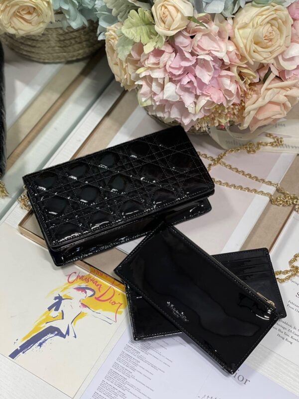 1:1 Replica Christian Dior Lady Dior Pouch Black, For Women, Women’s Handbags 8.5in/21.5cm CD S0204OVRB_M900