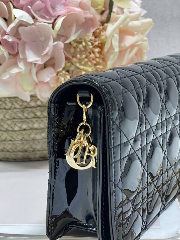 1:1 Replica Christian Dior Lady Dior Pouch Black, For Women, Women’s Handbags 8.5in/21.5cm CD S0204OVRB_M900