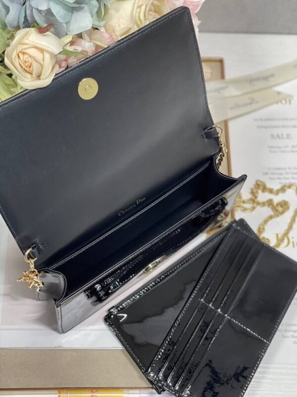 1:1 Replica Christian Dior Lady Dior Pouch Black, For Women, Women’s Handbags 8.5in/21.5cm CD S0204OVRB_M900