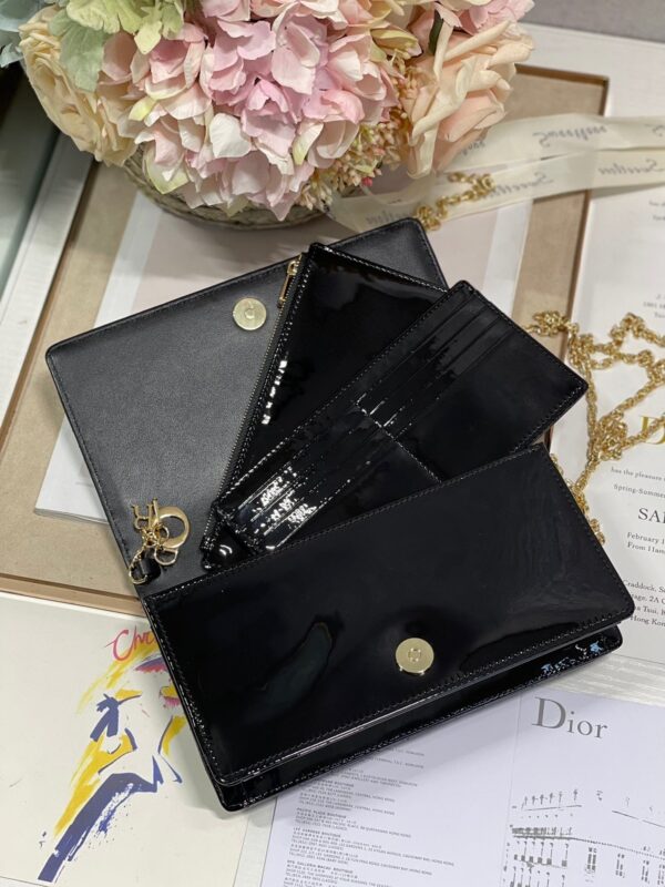 1:1 Replica Christian Dior Lady Dior Pouch Black, For Women, Women’s Handbags 8.5in/21.5cm CD S0204OVRB_M900