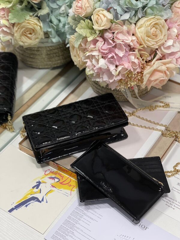 1:1 Replica Christian Dior Lady Dior Pouch Black, For Women, Women’s Handbags 8.5in/21.5cm CD S0204OVRB_M900