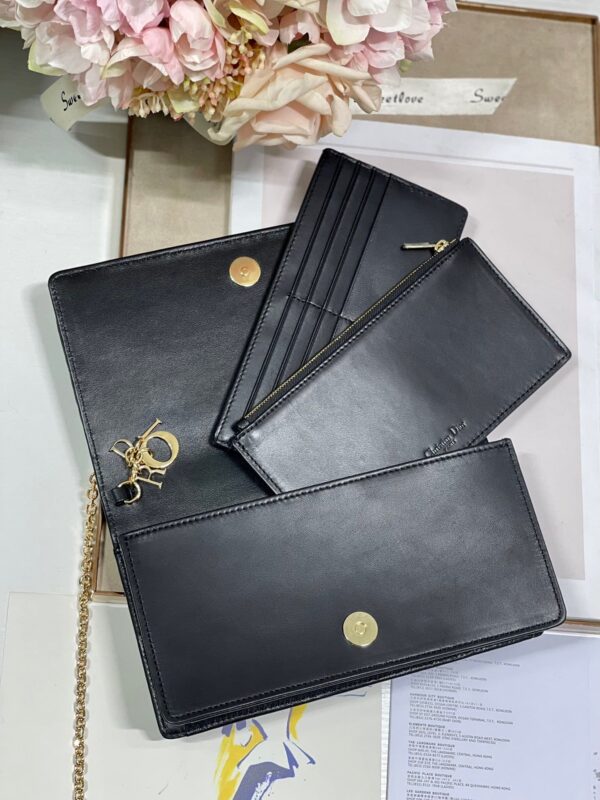 1:1 Replica Christian Dior Lady Dior Pouch Black, For Women, Women’s Handbags 8.5in/21.5cm CD S0204SLOI_M989
