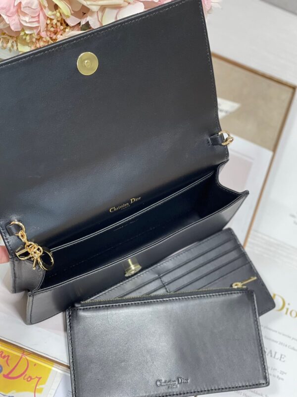 1:1 Replica Christian Dior Lady Dior Pouch Black, For Women, Women’s Handbags 8.5in/21.5cm CD S0204SLOI_M989