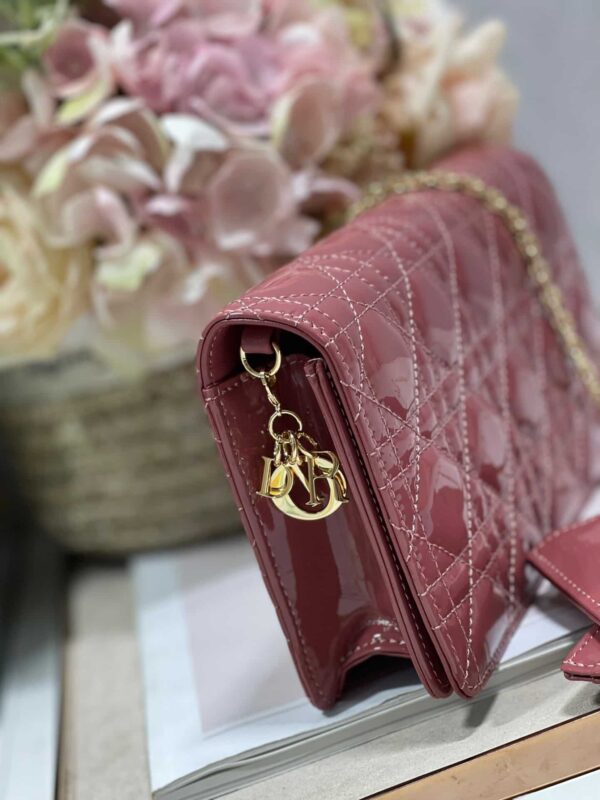 1:1 Replica Christian Dior Lady Dior Pouch Crimson, For Women, Women’s Handbags 8.5in/21.5cm CD