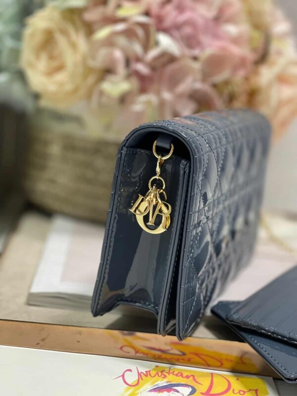 1:1 Replica Christian Dior Lady Dior Pouch Midnight Blue, For Women, Women’s Handbags 8.5in/21.5cm CD
