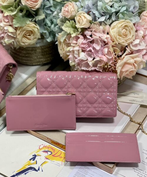 1:1 Replica Christian Dior Lady Dior Pouch Pink, For Women, Women’s Handbags 8.5in/21.5cm CD