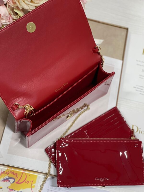 1:1 Replica Christian Dior Lady Dior Pouch Red, For Women, Women’s Handbags 8.5in/21.5cm CD S0204OVRB_M323