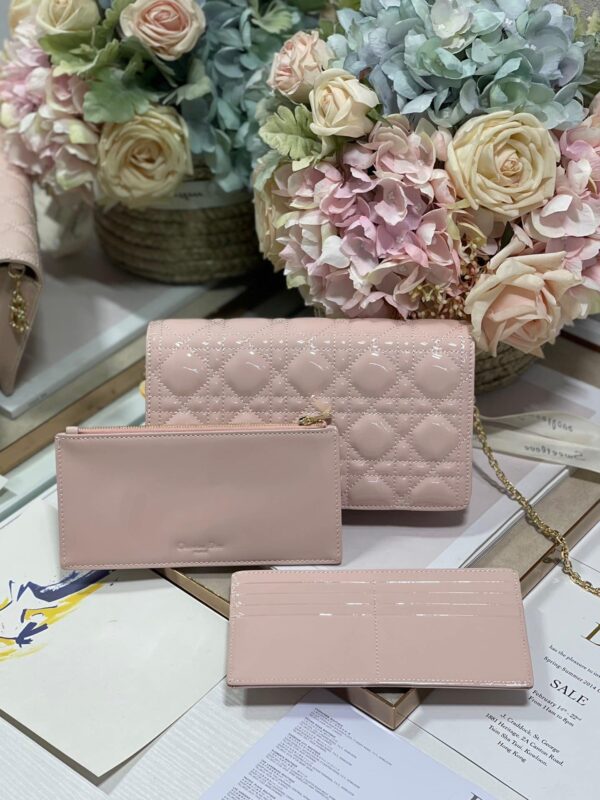 1:1 Replica Christian Dior Lady Dior Pouch Scarlet, For Women, Women’s Handbags 8.5in/21.5cm CD