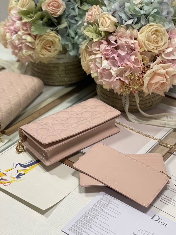 1:1 Replica Christian Dior Lady Dior Pouch Scarlet, For Women, Women’s Handbags 8.5in/21.5cm CD