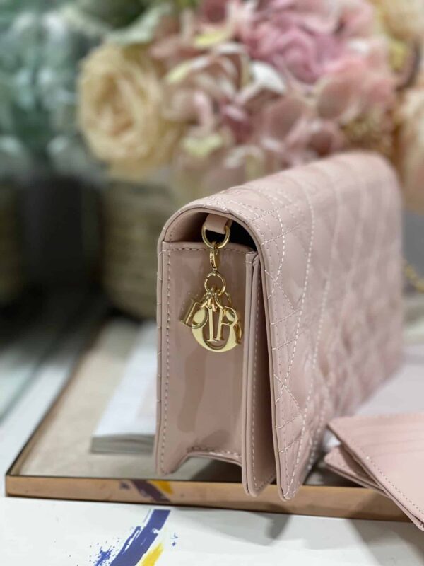 1:1 Replica Christian Dior Lady Dior Pouch Scarlet, For Women, Women’s Handbags 8.5in/21.5cm CD