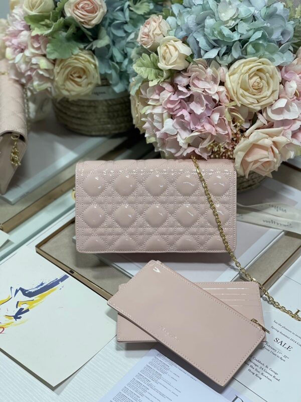 1:1 Replica Christian Dior Lady Dior Pouch Scarlet, For Women, Women’s Handbags 8.5in/21.5cm CD