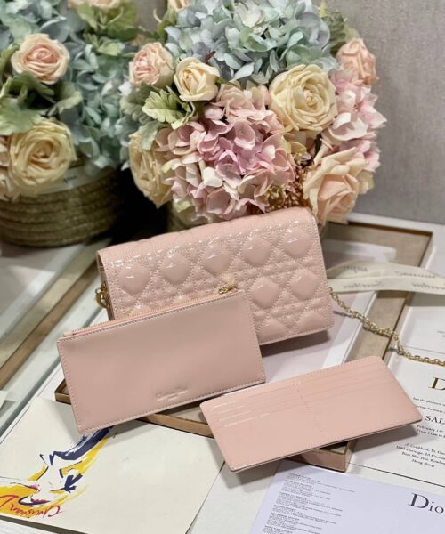 1:1 Replica Christian Dior Lady Dior Pouch Scarlet, For Women, Women’s Handbags 8.5in/21.5cm CD