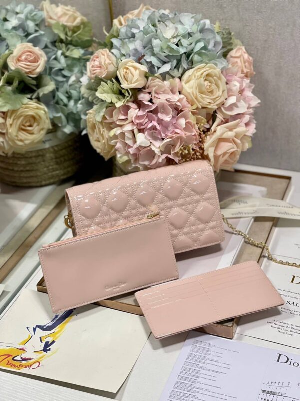 1:1 Replica Christian Dior Lady Dior Pouch Scarlet, For Women, Women’s Handbags 8.5in/21.5cm CD