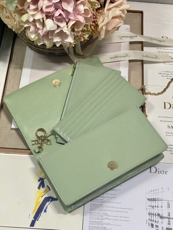 1:1 Replica Christian Dior Lady Dior Pouch Seafoam, For Women, Women’s Handbags 8.5in/21.5cm CD