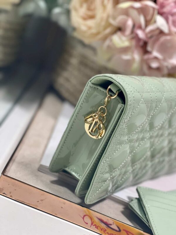1:1 Replica Christian Dior Lady Dior Pouch Seafoam, For Women, Women’s Handbags 8.5in/21.5cm CD