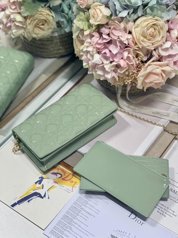 1:1 Replica Christian Dior Lady Dior Pouch Seafoam, For Women, Women’s Handbags 8.5in/21.5cm CD
