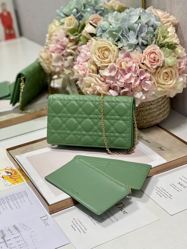1:1 Replica Christian Dior Lady Dior Pouch Turquoise, For Women, Women’s Handbags 8.5in/21.5cm CD