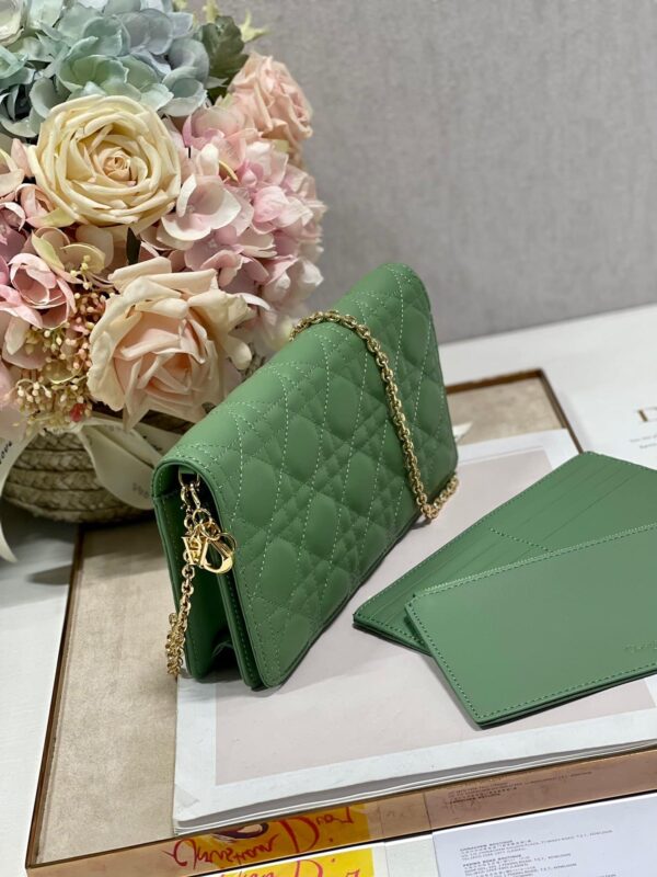 1:1 Replica Christian Dior Lady Dior Pouch Turquoise, For Women, Women’s Handbags 8.5in/21.5cm CD
