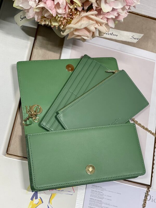 1:1 Replica Christian Dior Lady Dior Pouch Turquoise, For Women, Women’s Handbags 8.5in/21.5cm CD