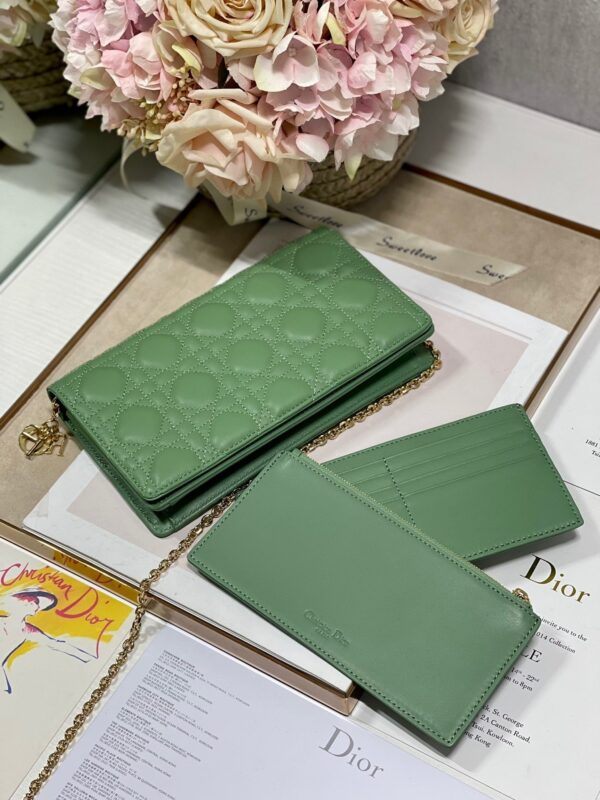 1:1 Replica Christian Dior Lady Dior Pouch Turquoise, For Women, Women’s Handbags 8.5in/21.5cm CD