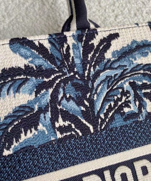 1:1 Replica Christian Dior Large Blue Multicolor Dior Book Tote Canvas For Women 42cm/16.5in CD