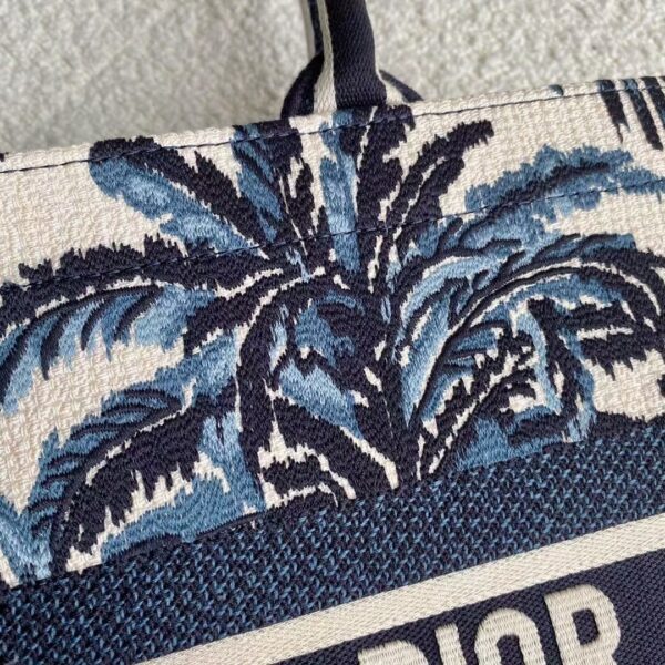 1:1 Replica Christian Dior Large Blue Multicolor Dior Book Tote Canvas For Women 42cm/16.5in CD