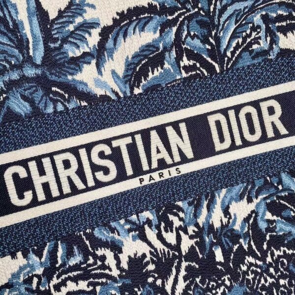 1:1 Replica Christian Dior Large Blue Multicolor Dior Book Tote Canvas For Women 42cm/16.5in CD