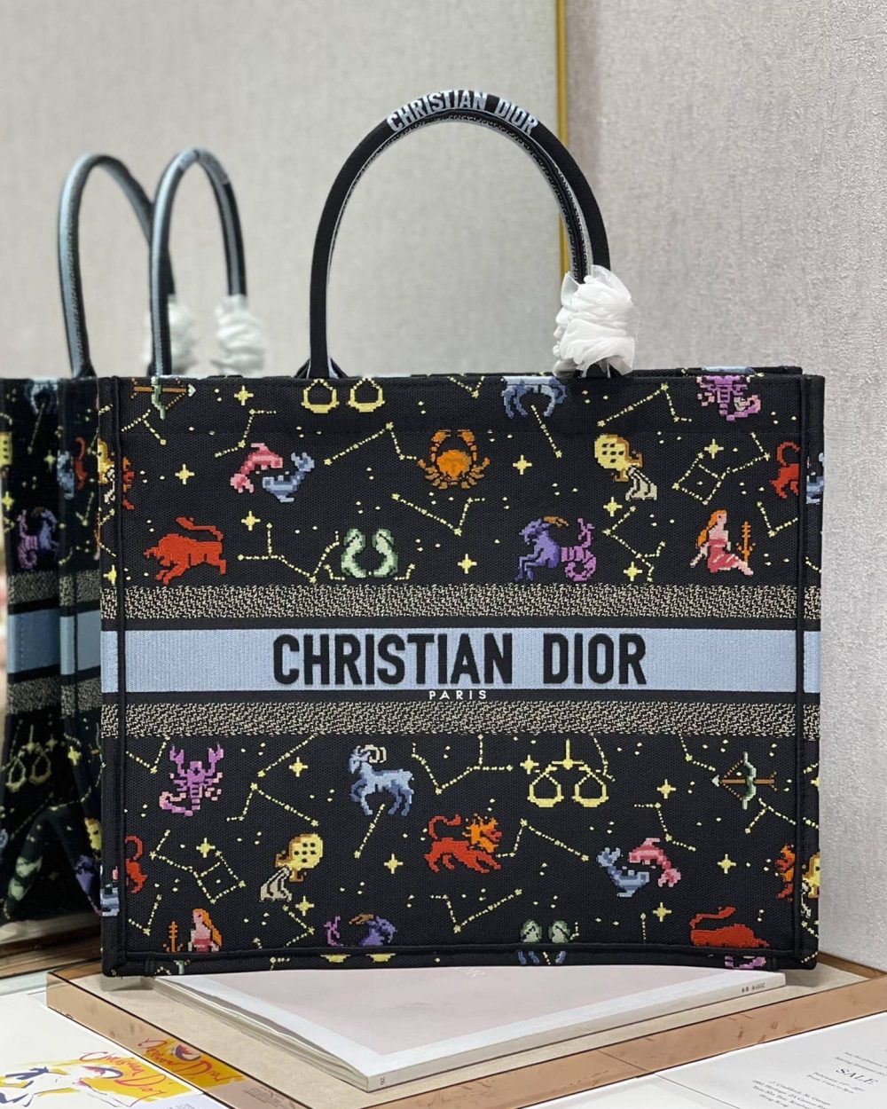1:1 Replica Christian Dior Large Dior Book Tote Black, For Women, Women’s Handbags 16.5in/42cm CD