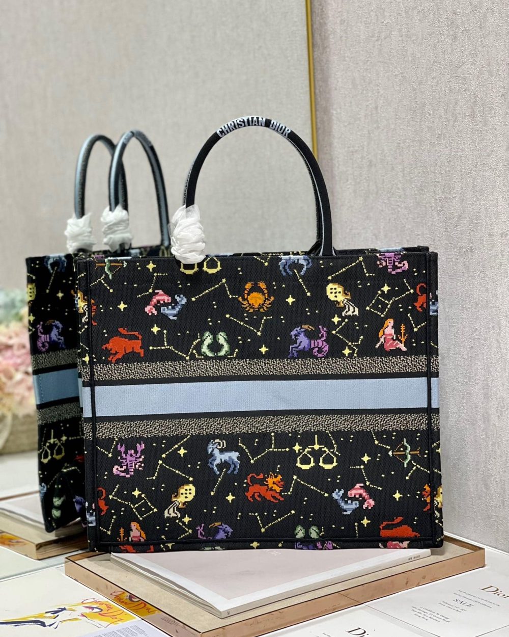 1:1 Replica Christian Dior Large Dior Book Tote Black, For Women, Women’s Handbags 16.5in/42cm CD