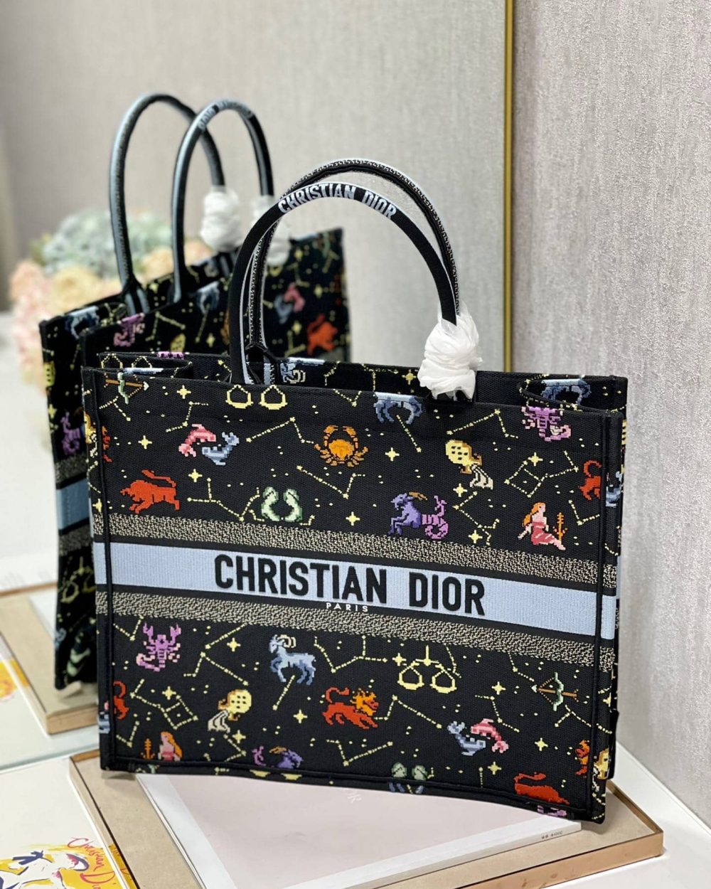 1:1 Replica Christian Dior Large Dior Book Tote Black, For Women, Women’s Handbags 16.5in/42cm CD