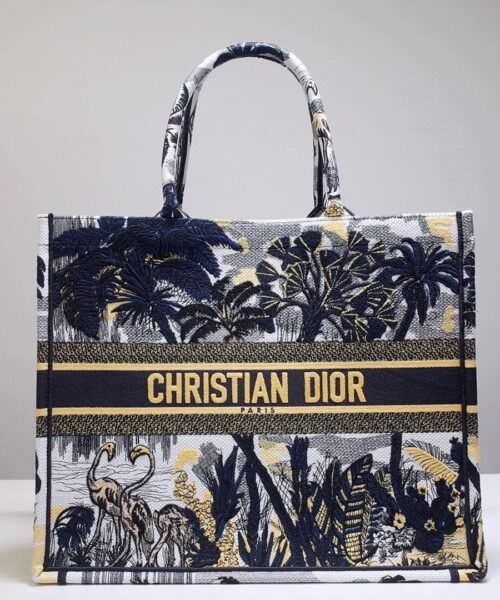 1:1 Replica Christian Dior Large Dior Book Tote Black Multicolor, For Women, Women’s Handbags 16.5in/42cm CD