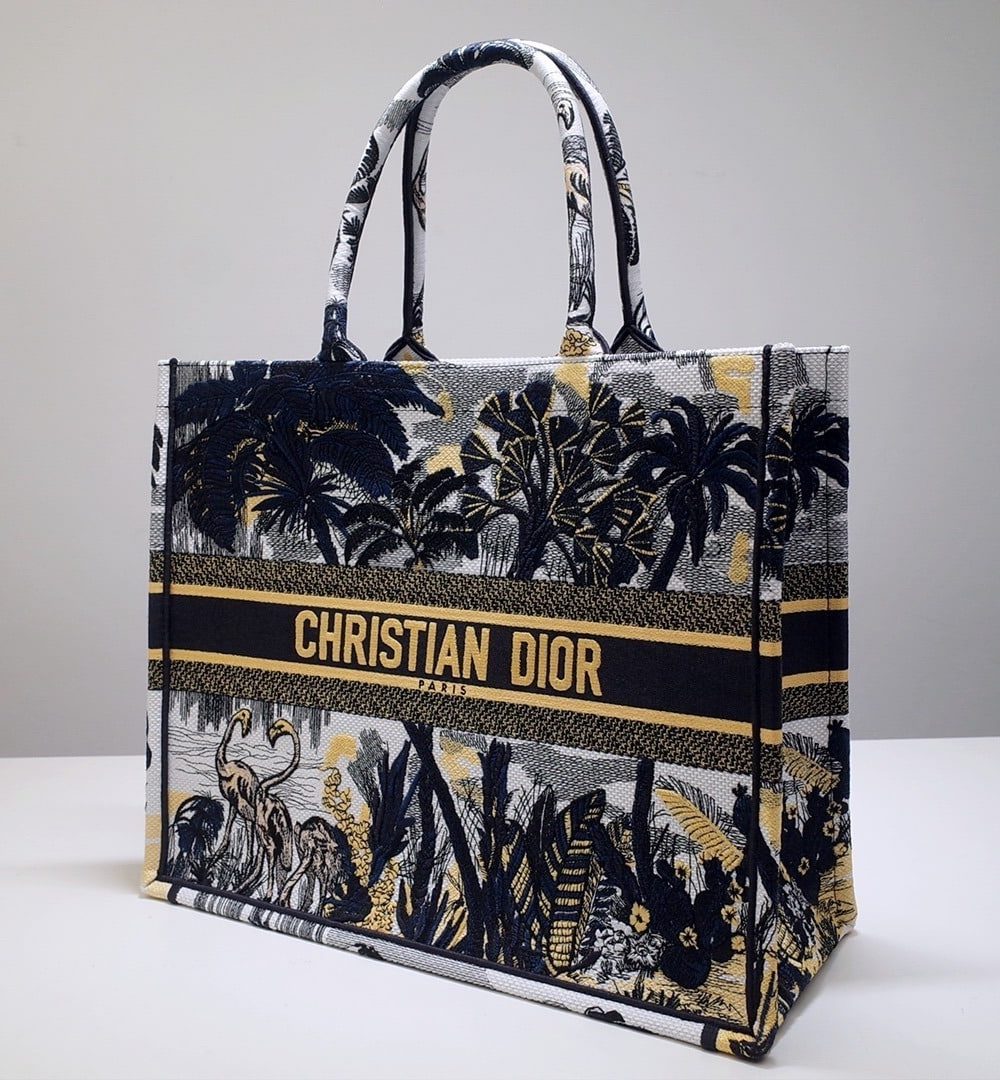 1:1 Replica Christian Dior Large Dior Book Tote Black Multicolor, For Women, Women’s Handbags 16.5in/42cm CD