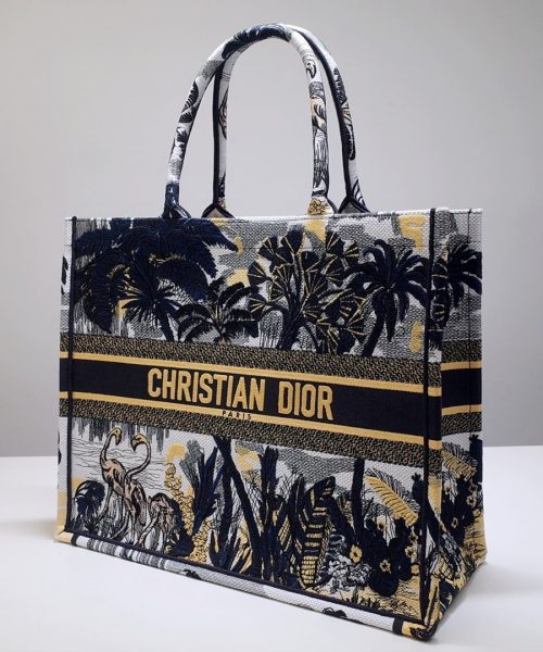 1:1 Replica Christian Dior Large Dior Book Tote Black Multicolor, For Women, Women’s Handbags 16.5in/42cm CD