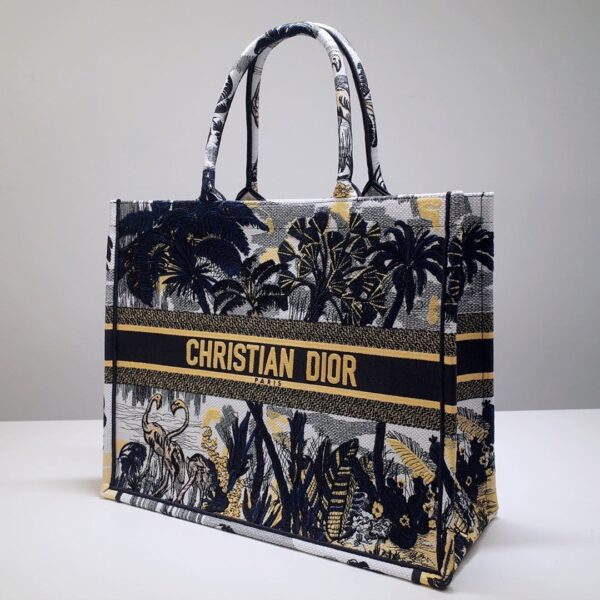 1:1 Replica Christian Dior Large Dior Book Tote Black Multicolor, For Women, Women’s Handbags 16.5in/42cm CD