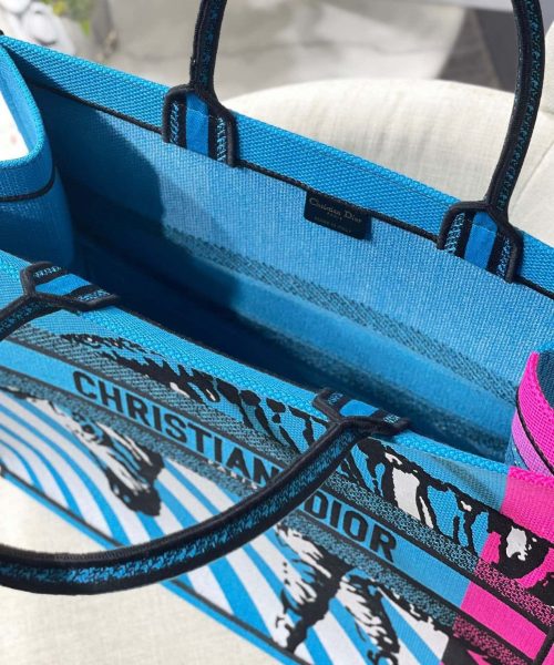 1:1 Replica Christian Dior Large Dior Book Tote Blue And Pink, For Women, Women’s Handbags 16.5in/42cm CD