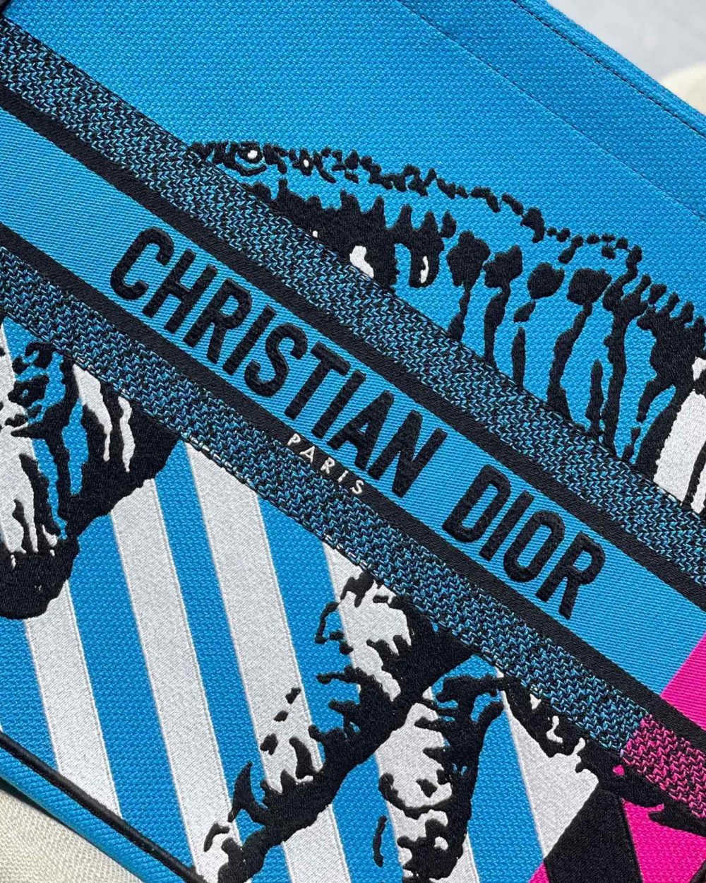 1:1 Replica Christian Dior Large Dior Book Tote Blue And Pink, For Women, Women’s Handbags 16.5in/42cm CD