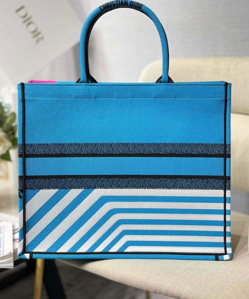 1:1 Replica Christian Dior Large Dior Book Tote Blue And Pink, For Women, Women’s Handbags 16.5in/42cm CD