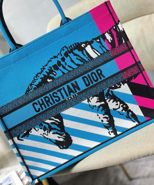 1:1 Replica Christian Dior Large Dior Book Tote Blue And Pink, For Women, Women’s Handbags 16.5in/42cm CD