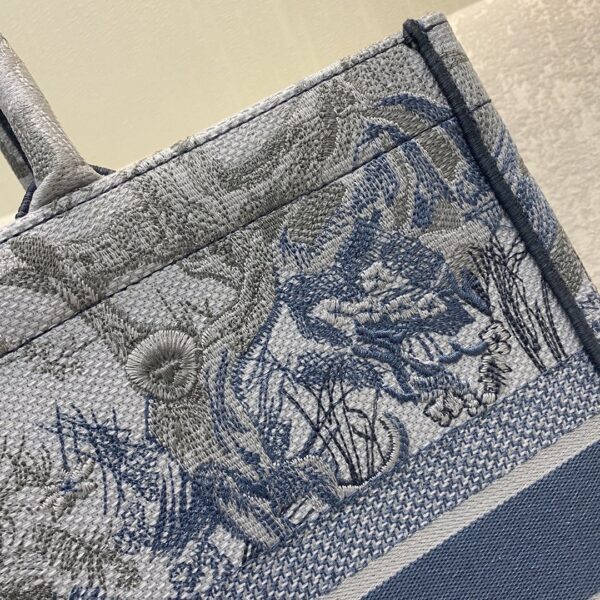 1:1 Replica Christian Dior Large Dior Book Tote Blue and White Cornely Embroidery, Blue, For Women Women’s Handbags, Shoulder Bags, 42cm CD M1286ZRGO_M928