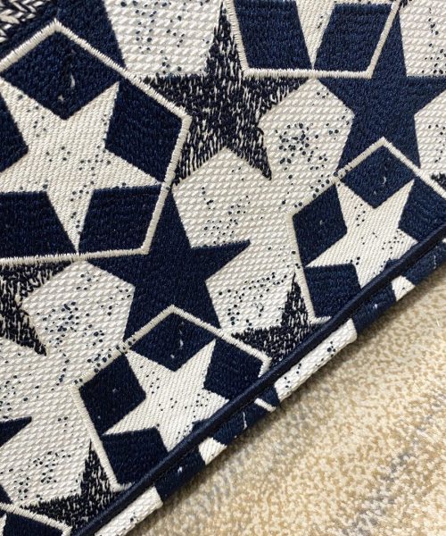 1:1 Replica Christian Dior Large Dior Book Tote Blue and White Dior Étoile Embroidery, Blue/White, For Women Women’s Handbags, 41cm CD M1286ZTQX_M928