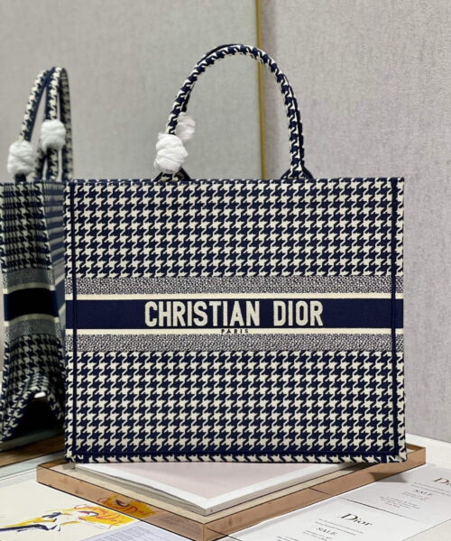 1:1 Replica Christian Dior Large Dior Book Tote Blue And White, For Women, Women’s Handbags 16.5in/42cm CD